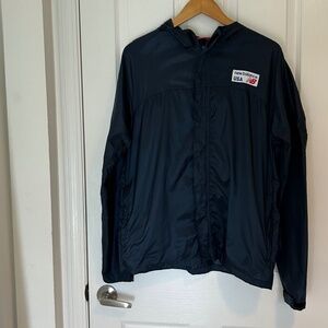 Retro New Balance USA zip Jacket, Navy Sz small